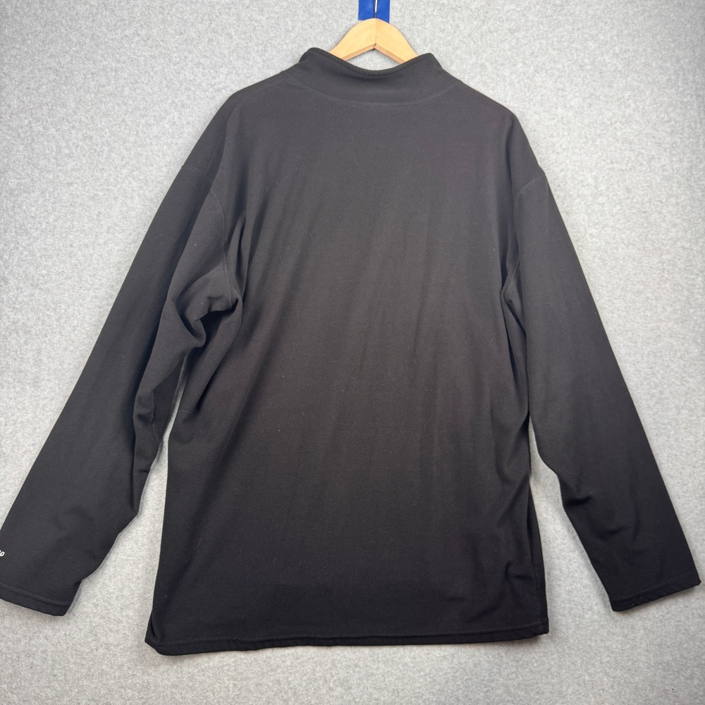 North Face Fleece Pullover Mens XXL Black TKA Glacier 100 Quarter Zip Sweatshirt - Picture 3 of 9